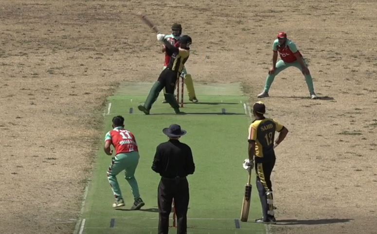 46666! Usman Javaid smashes five boundaries in Waqar Ahmad's over