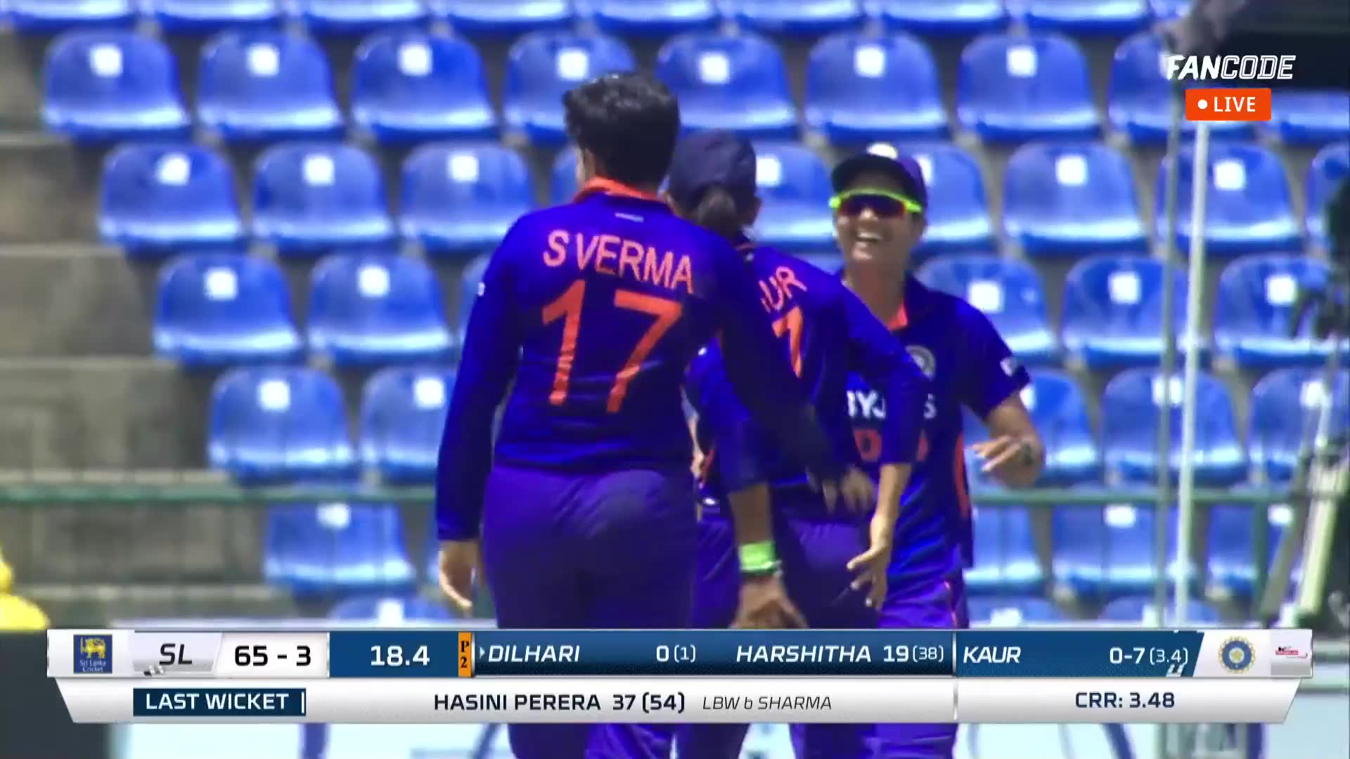 poster url for Wicket! Soft Dismissal For K Dilhari, Hits Straight Into The Hands Of The Fielder
