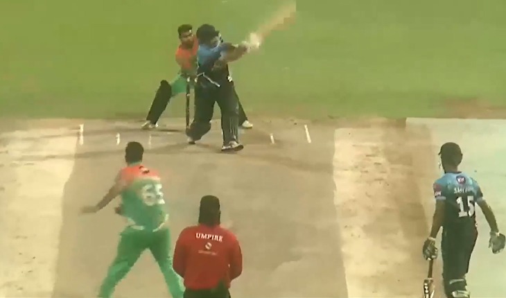 6646! George takes Azhar to the cleaners