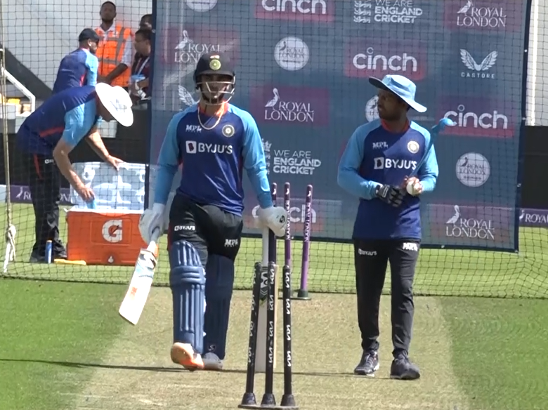 India train ahead of the 1st ODI against England at the Oval