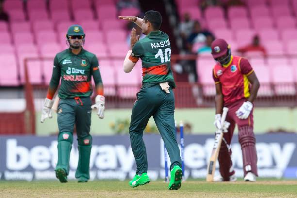 Nasum Ahmed's 3-fer rattles WI batting line-up