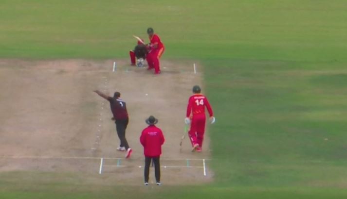 ZIM thrash SIN by 111 runs in a one sided encounter