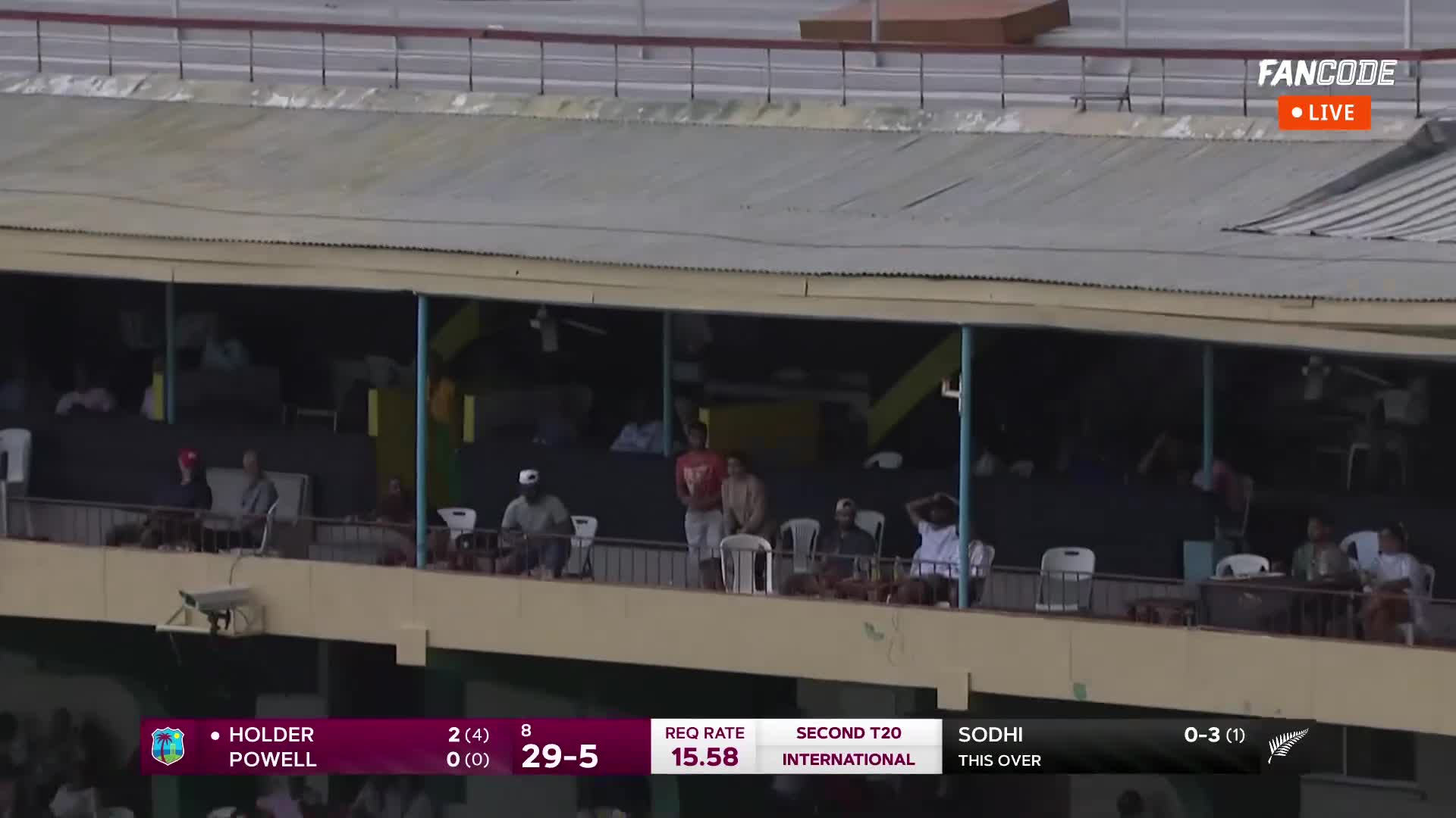 Six! Holder Rocks Back And Smacks It Over Deep Midwicket
