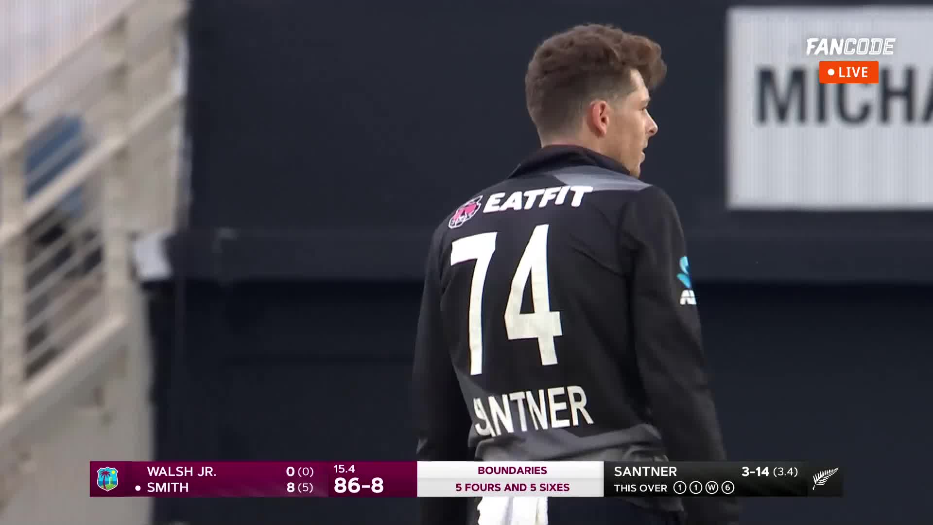 Six! Smith Slams It Over Covers For A Maximum