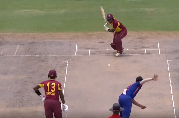 All fours – 5th T20I, 2nd innings