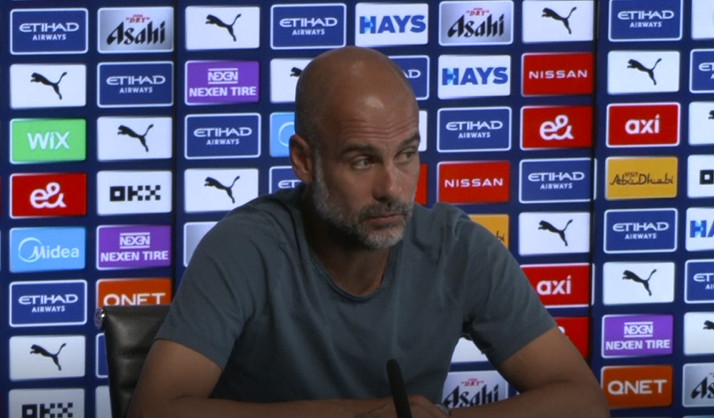 Pep 'very, very pleased' with squad despite low numbers