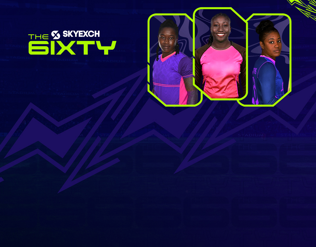 Match 2 of the 6ixty women: trinbago knight riders women vs guyana amazon warriors women banner