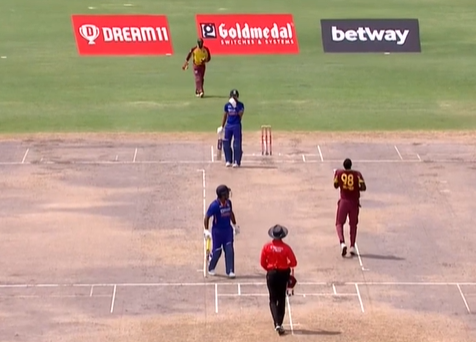 Fall of wickets – 5th T20I, 1st innings