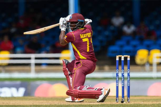 8 Fours, 4 Sixes! Mayers' electrifying knock of 73 runs