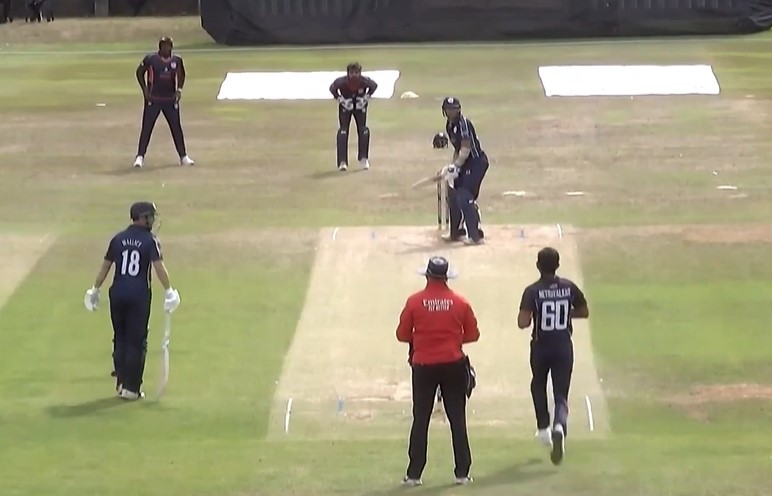 Aaron Jones, Monank Patel shine as USA beat SCO by 2 wickets