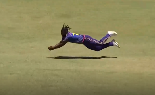 AIRBORNE! Mayers takes a screamer