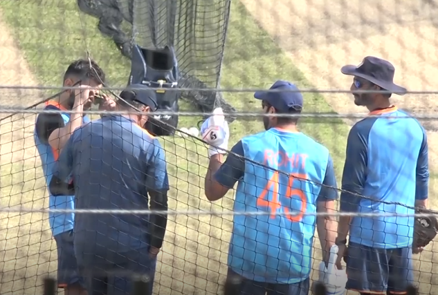 Rohit, Virat sweat it out in the nets ahead of Super 12 clash