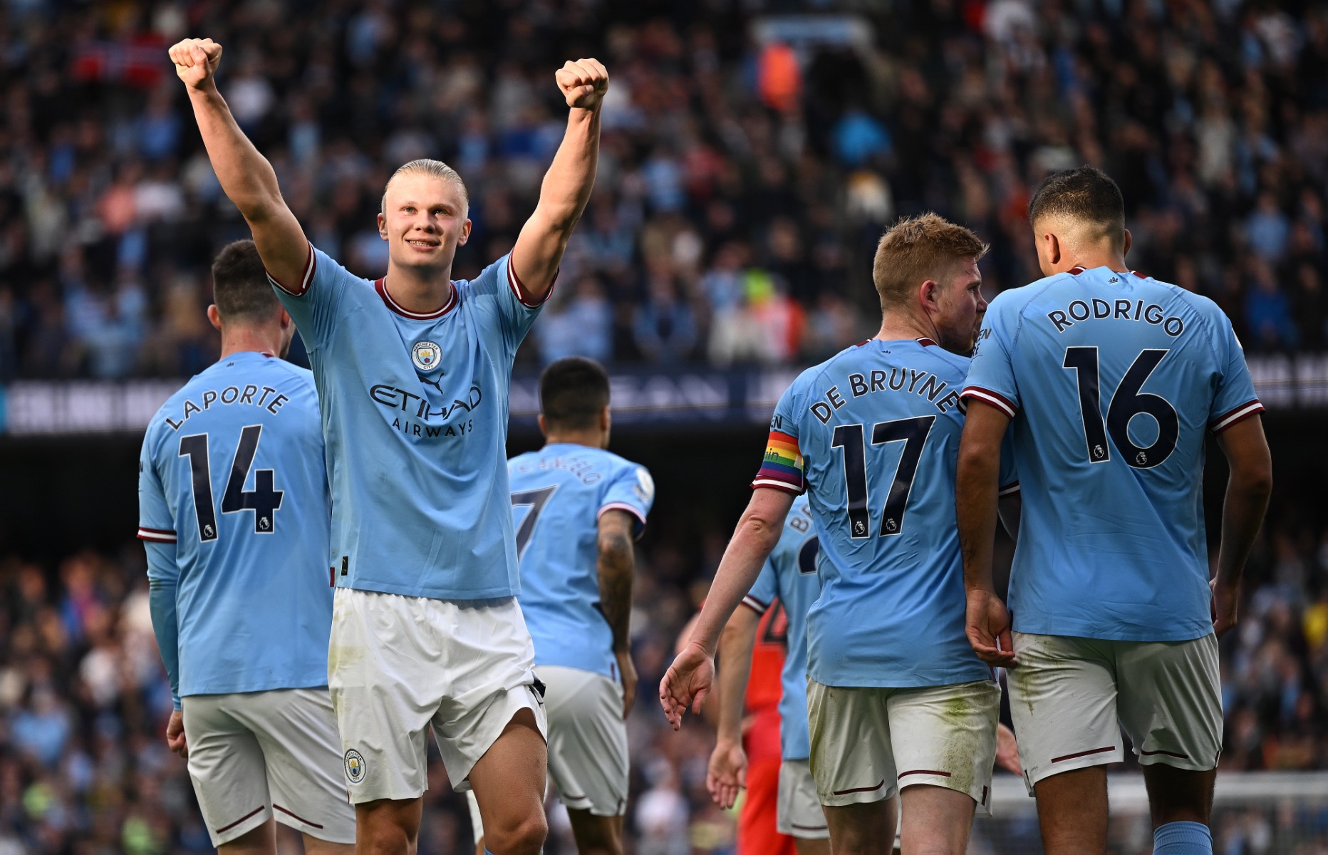 Pep believes Haaland can break EPL single season goal-scoring record