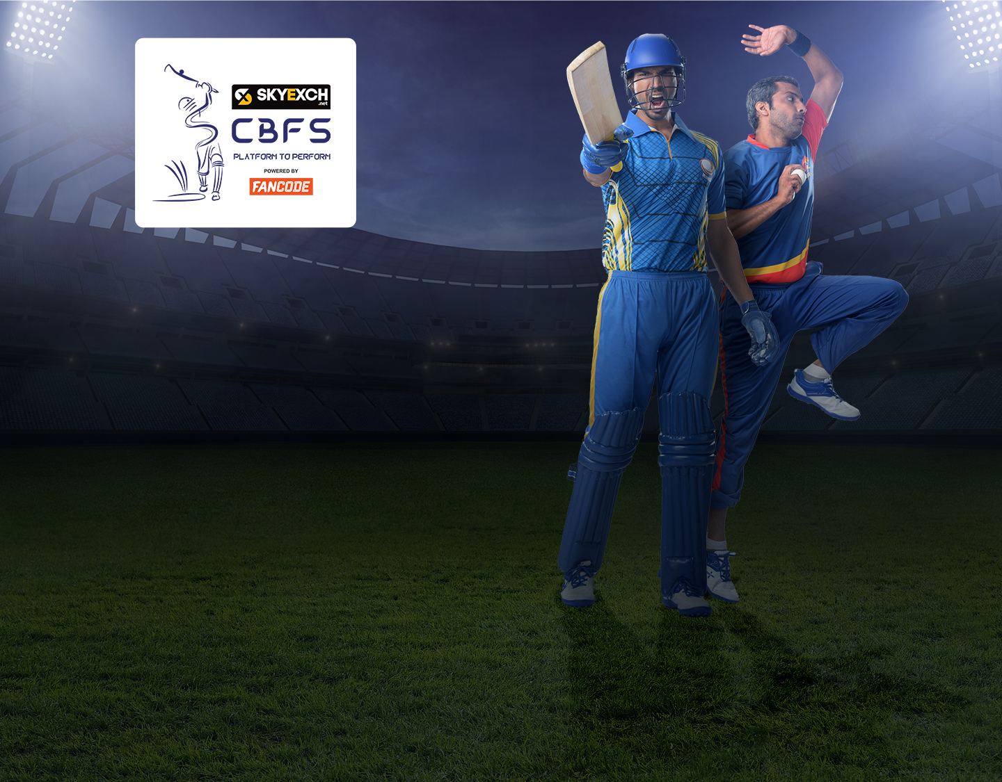 Match 1 of cbfs t20 league: the vision shipping vs seven districts banner