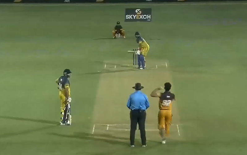 75 from 47! Nandy hits a powerful knock for Rajkot Thunders