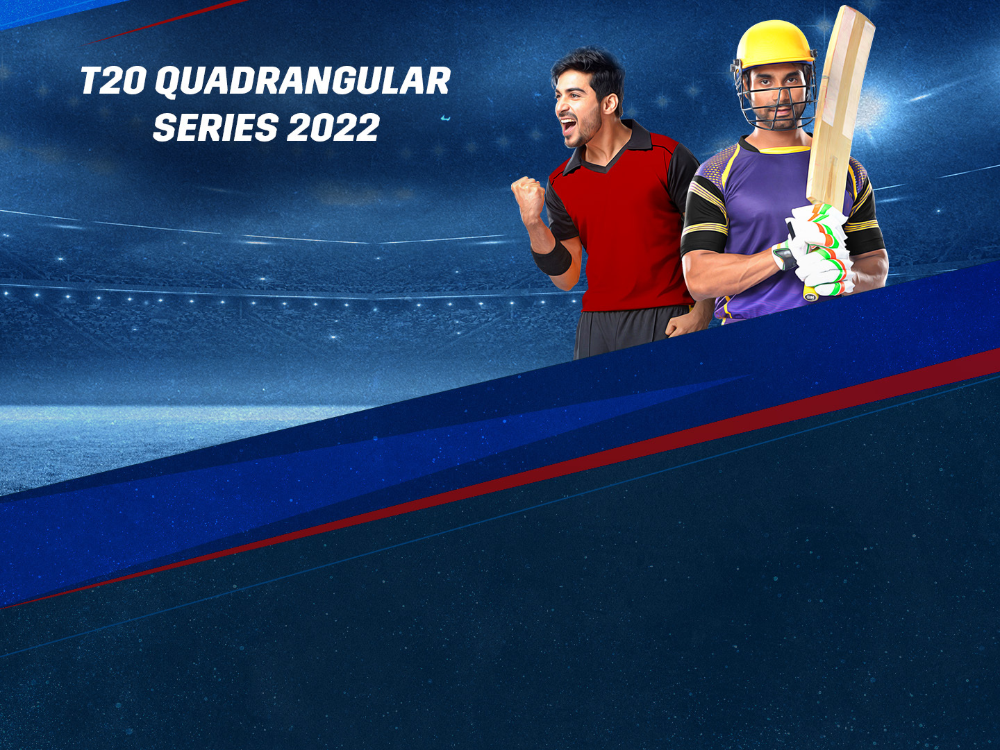 3/4 place play off of t20 quadrangular series, 2022: central smashers vs southern hitters banner