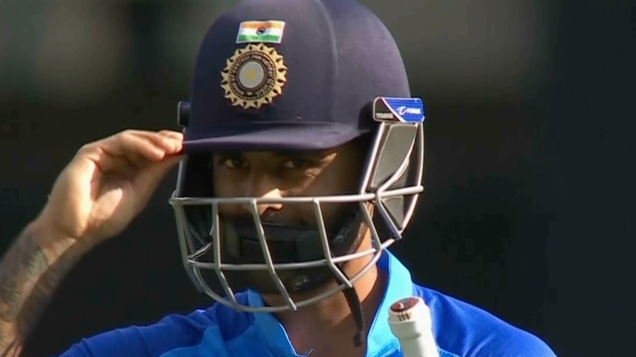 Suryakumar hit on the head by Starc's fiery bouncer