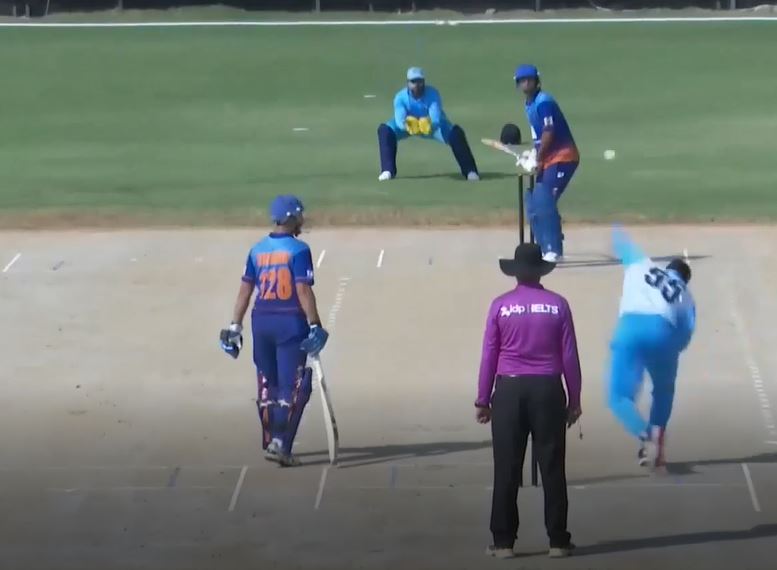 Ilyas Ahmed stings Swedish with a 3-fer