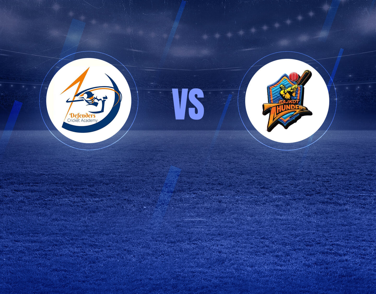 Match 27 of icca arabian cricket league, 2022: foot print defenders vs rajkot thunders banner