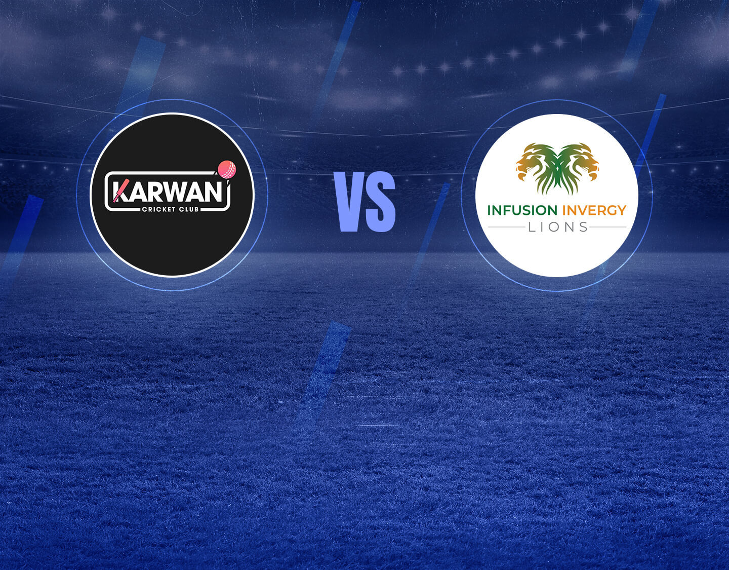 Match 45 of icca arabian cricket league, 2022: karwan cc vs infusion invergy lions banner