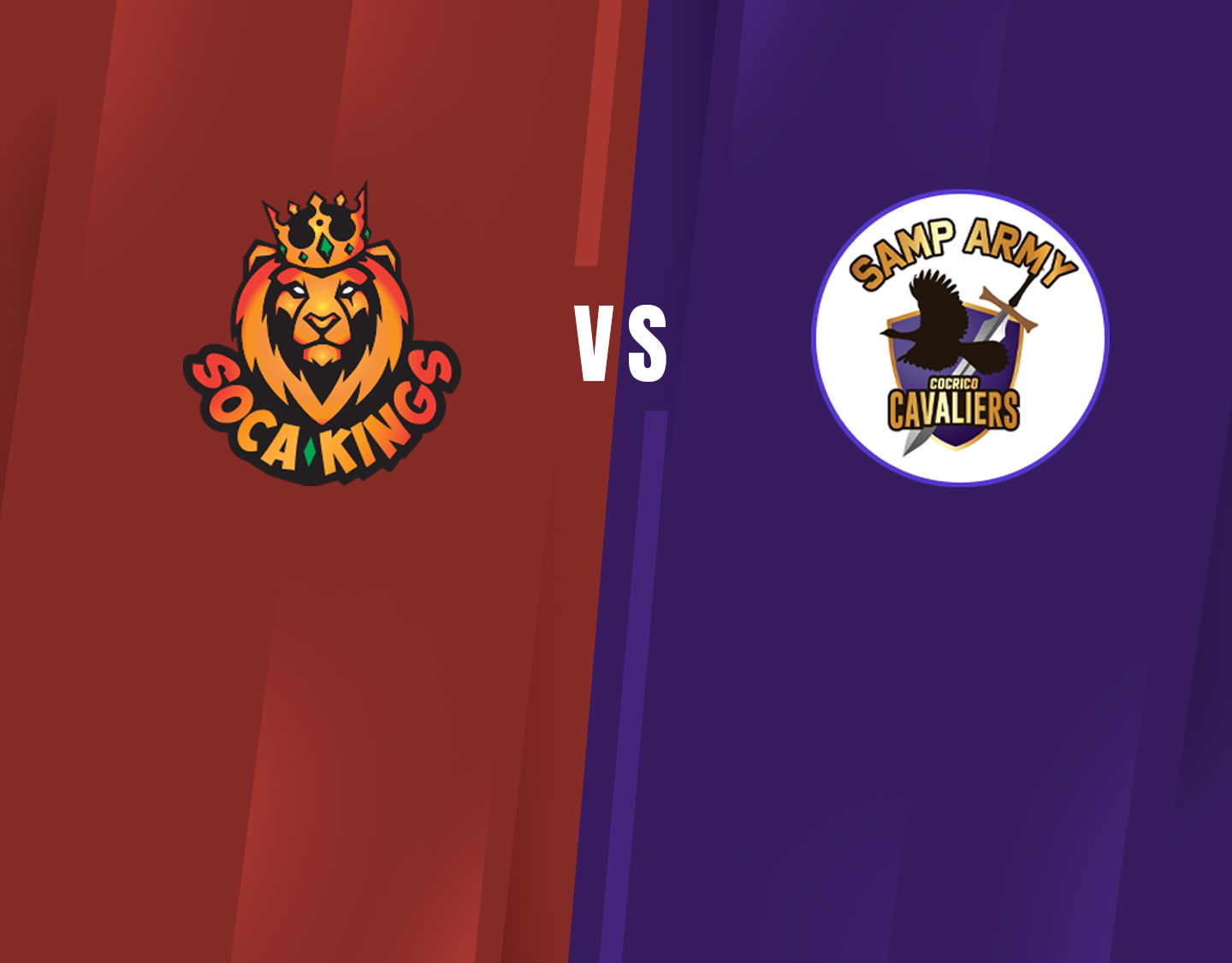 Match 10 of dream11 trinidad t10 blast: soca kings vs samp army cocrico cavaliers banner