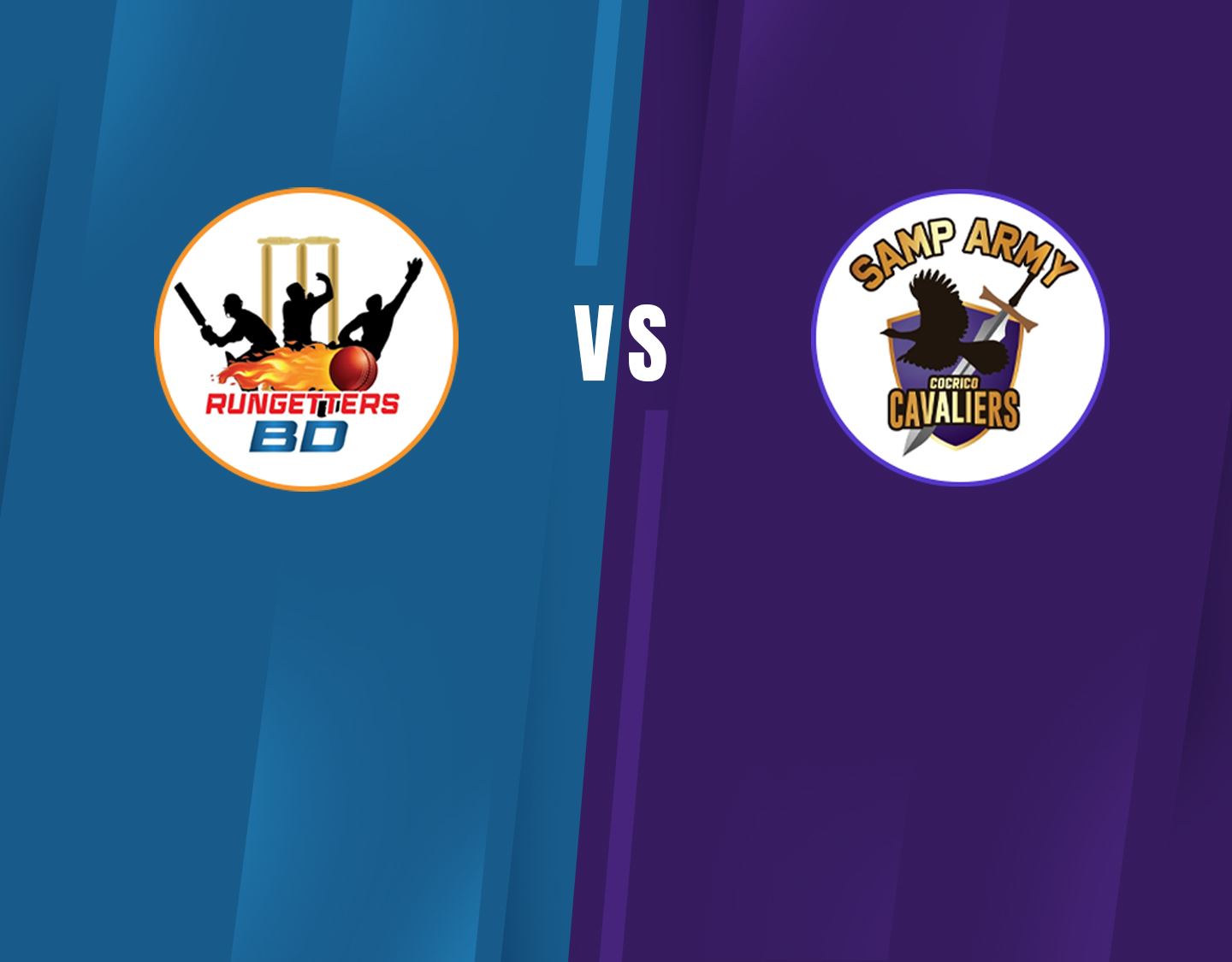 Match 20 of dream11 trinidad t10 blast: rungetters blue devils vs samp army cocrico cavaliers banner