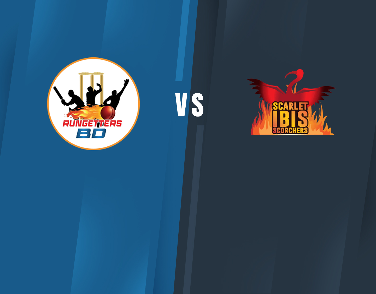 Match 21 of dream11 trinidad t10 blast: rungetters blue devils vs scarlet ibis scorchers banner