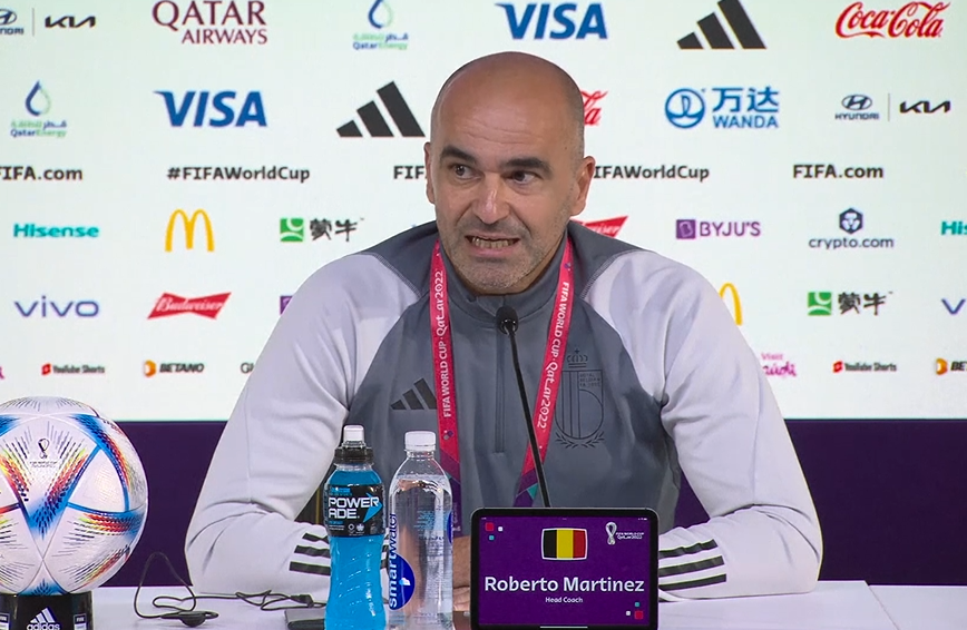 Roberto Martinez hails Belgium's "golden generation" after 2-0 defeat to Morocco
