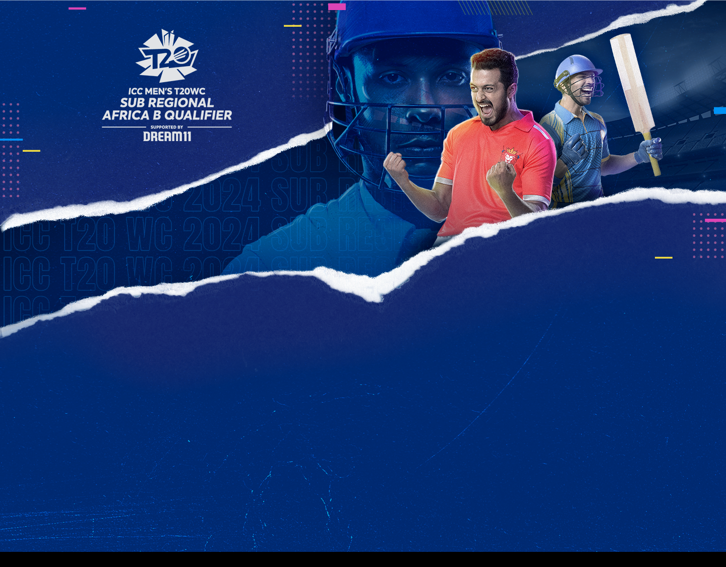 Match 27 of icc men’s t20 wc 2024 sub-regional qualifier b: nigeria vs ghana banner