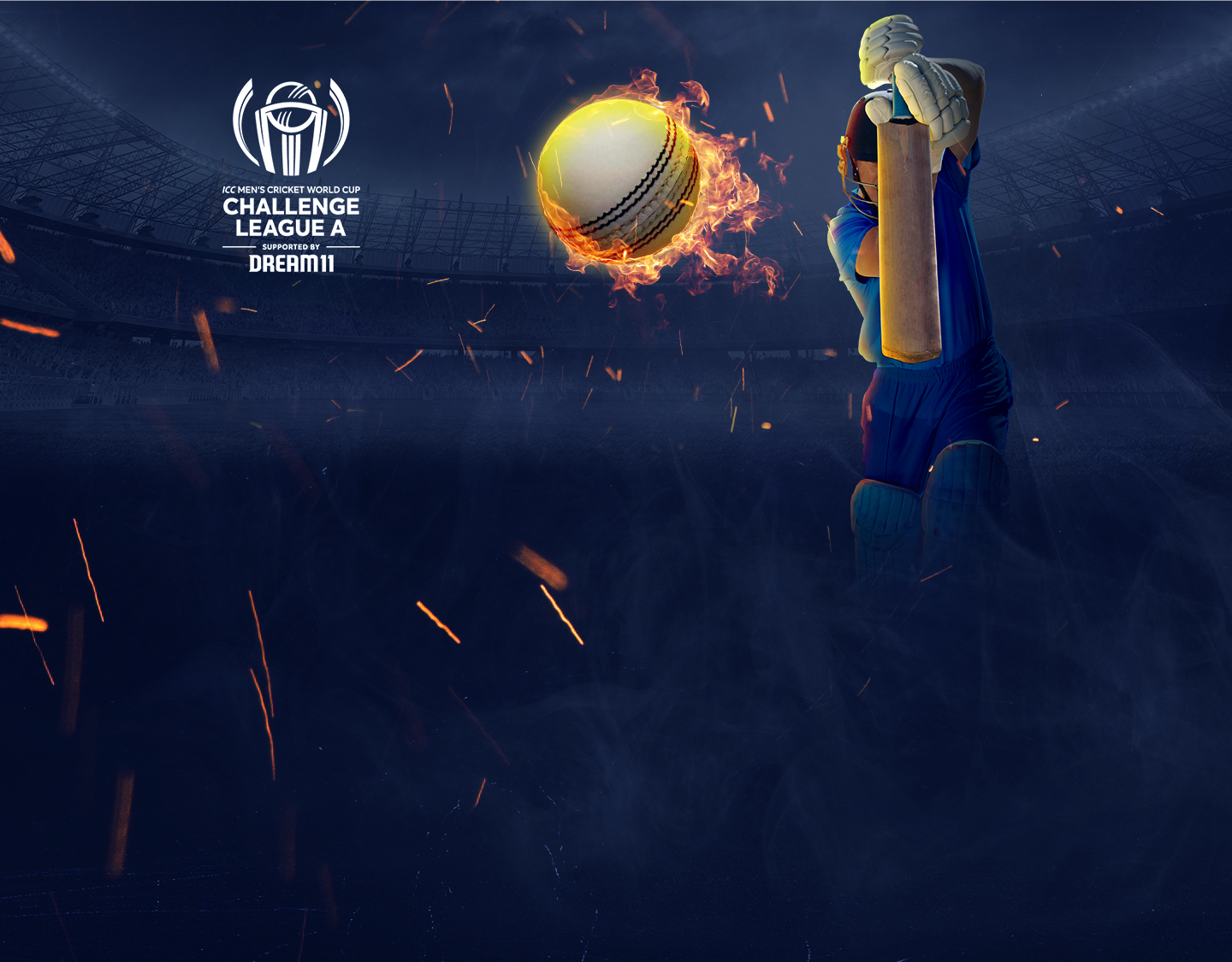 Match 9 of icc men's cwc challenge league a: canada vs denmark banner