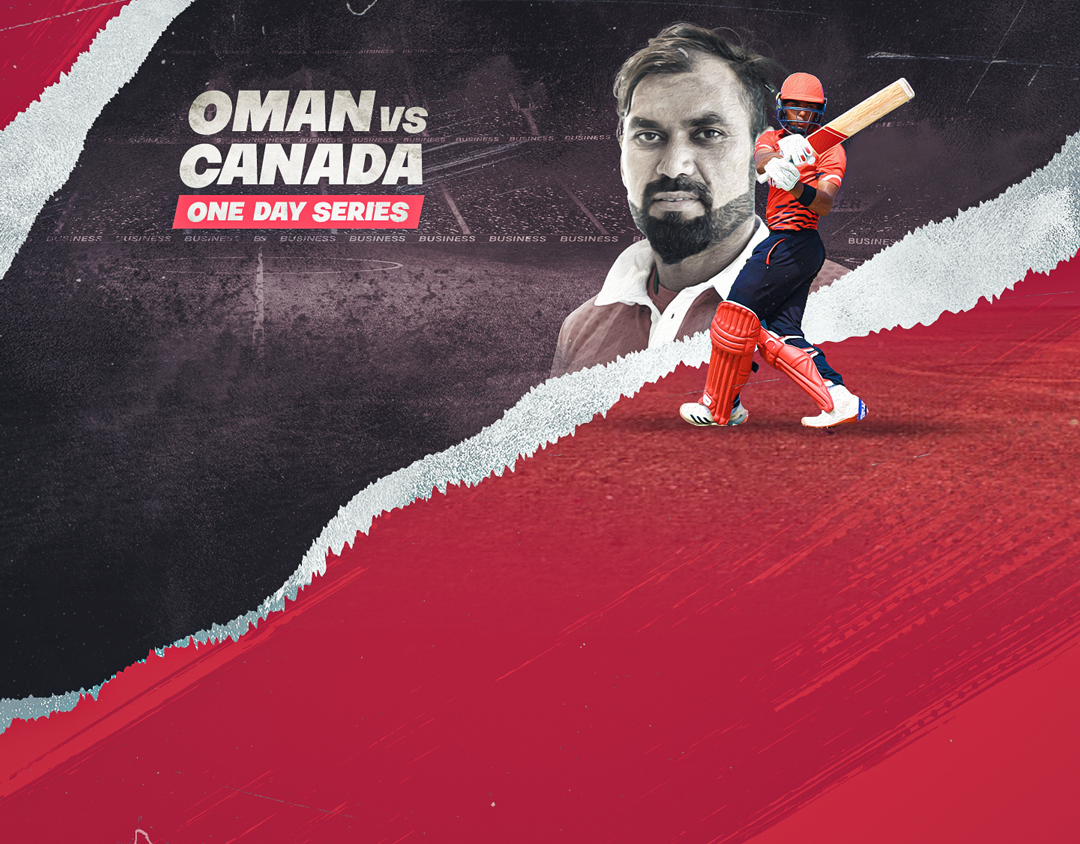 Match 2 of oman bi-lateral od series: oman vs canada banner