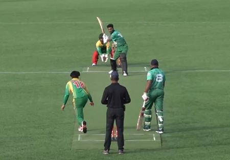 CARNAGE! 247 scored off 120 balls