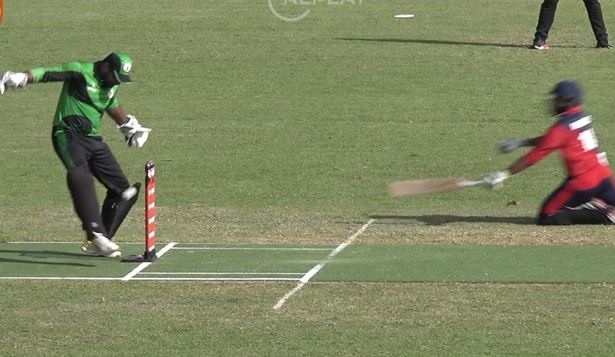 Outstanding! A mix of Ronaldo-Dhoni style run out