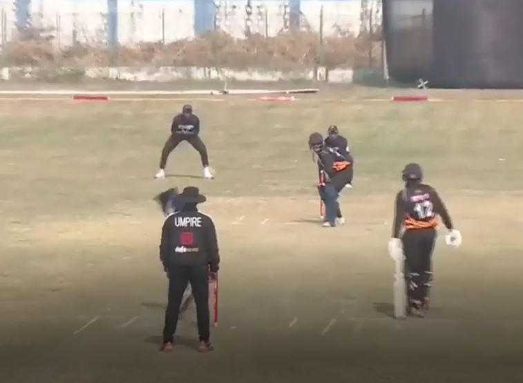 Ishu Sharma anchors M.P Sports' chase with a valiant 59