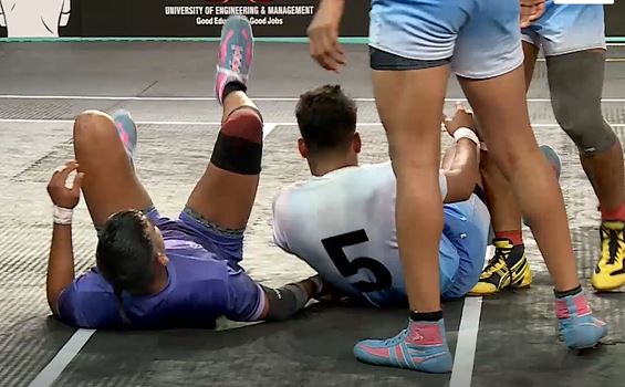 Rahul Rathee's terrific tackle