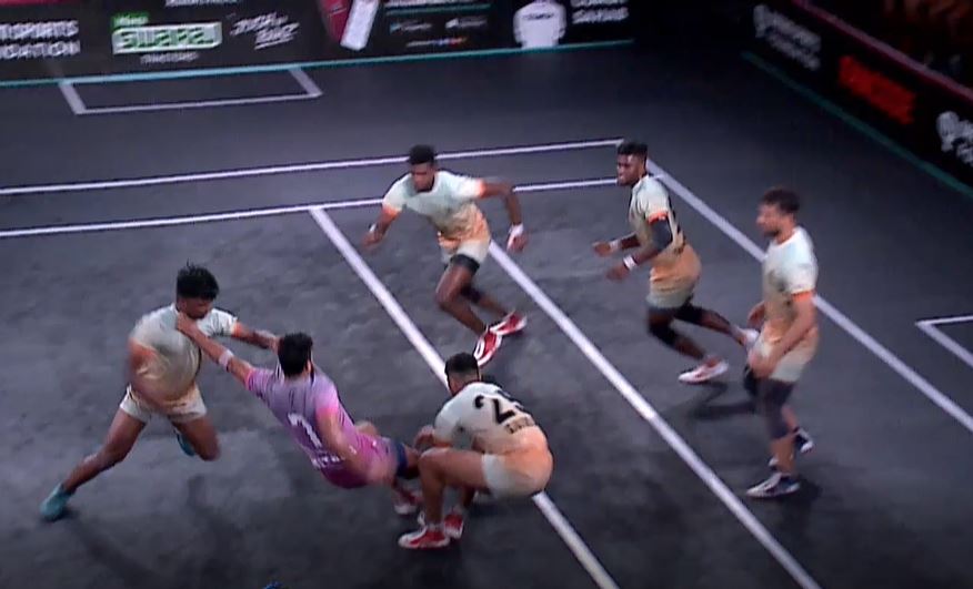 M Gowtham's solid defence restricts Rhinos