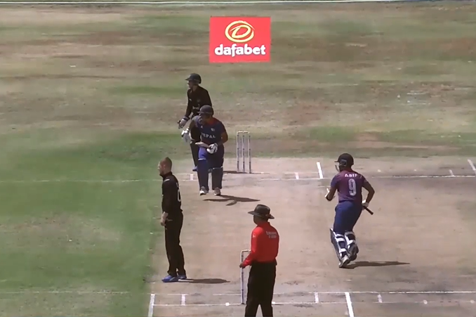 7 fours, 2 sixes! Gyanendra Malla's 75 anchors Nepal