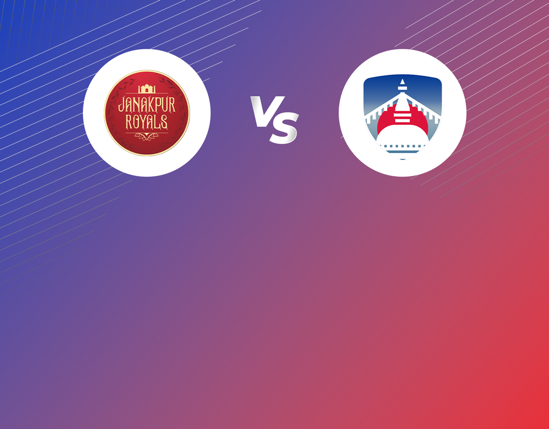 Match 17 of nepal t20: janakpur royals vs kathmandu knights banner