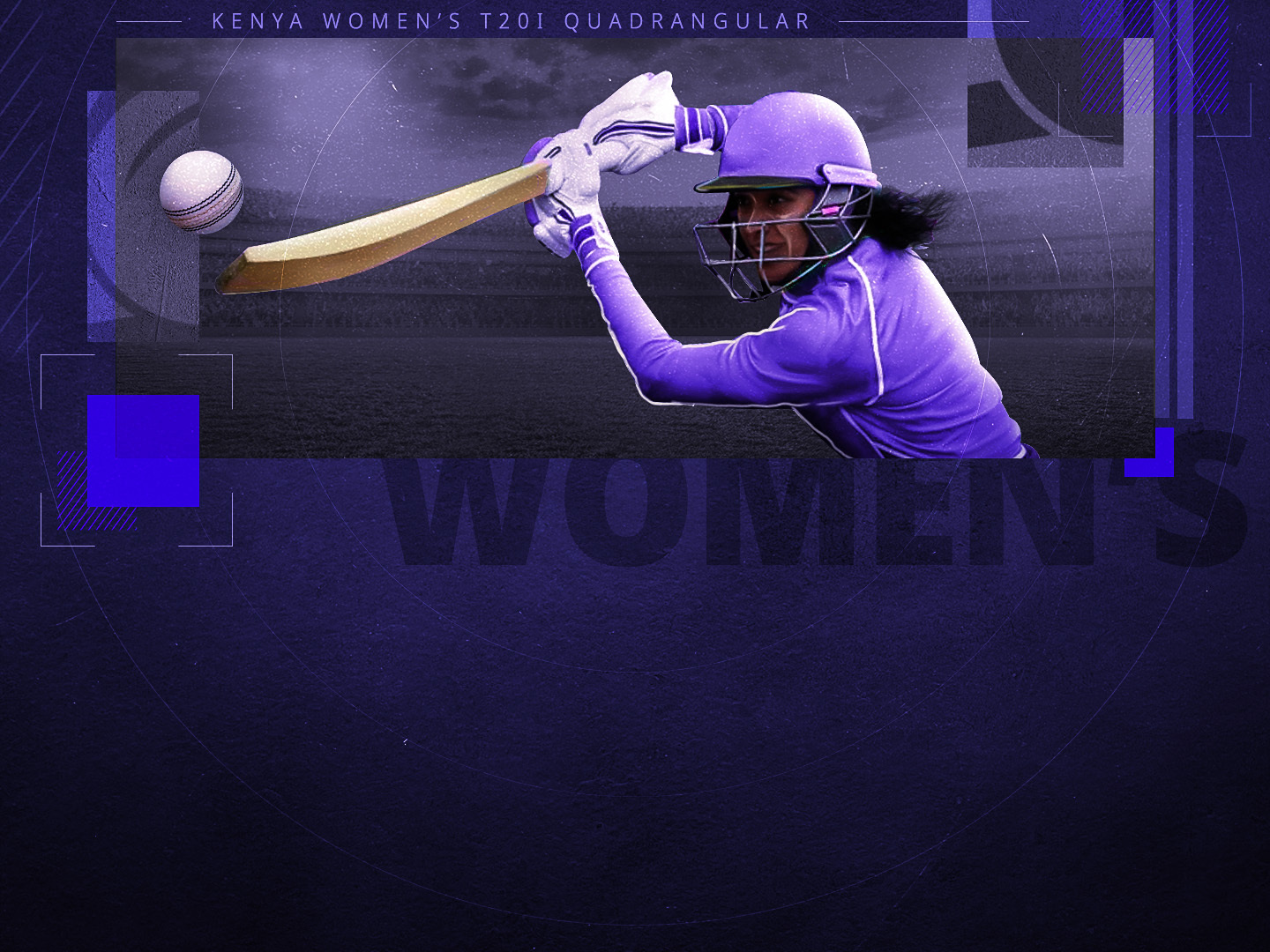 Match 2 of kenya women's t20i quadrangular tournament: kenya women vs tanzania women banner