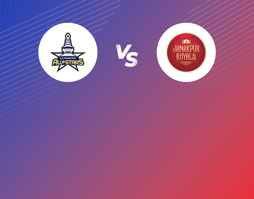 Match 27 of nepal t20: lumbini all stars vs janakpur royals banner