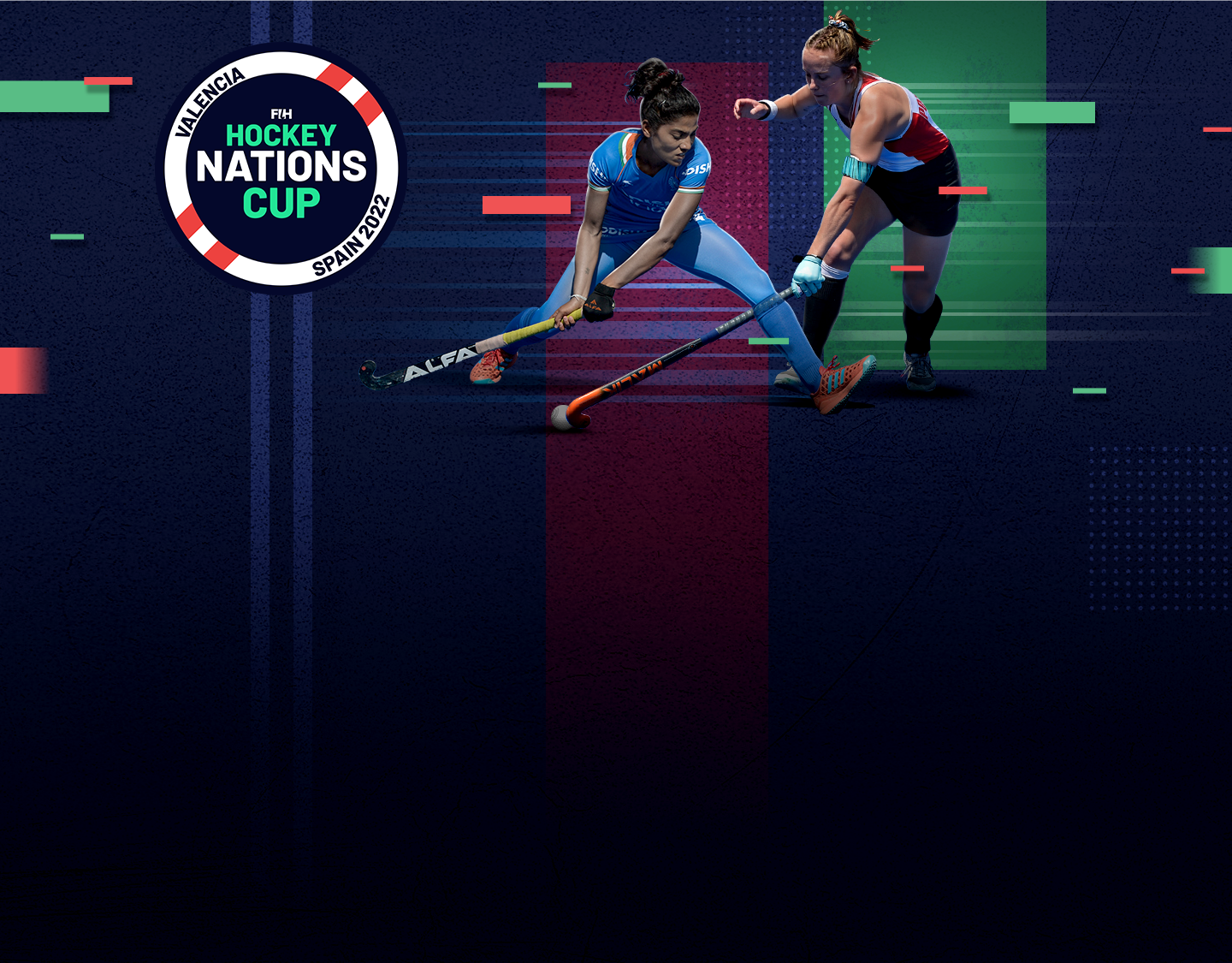 Match #1 of fih women's hockey nations cup banner