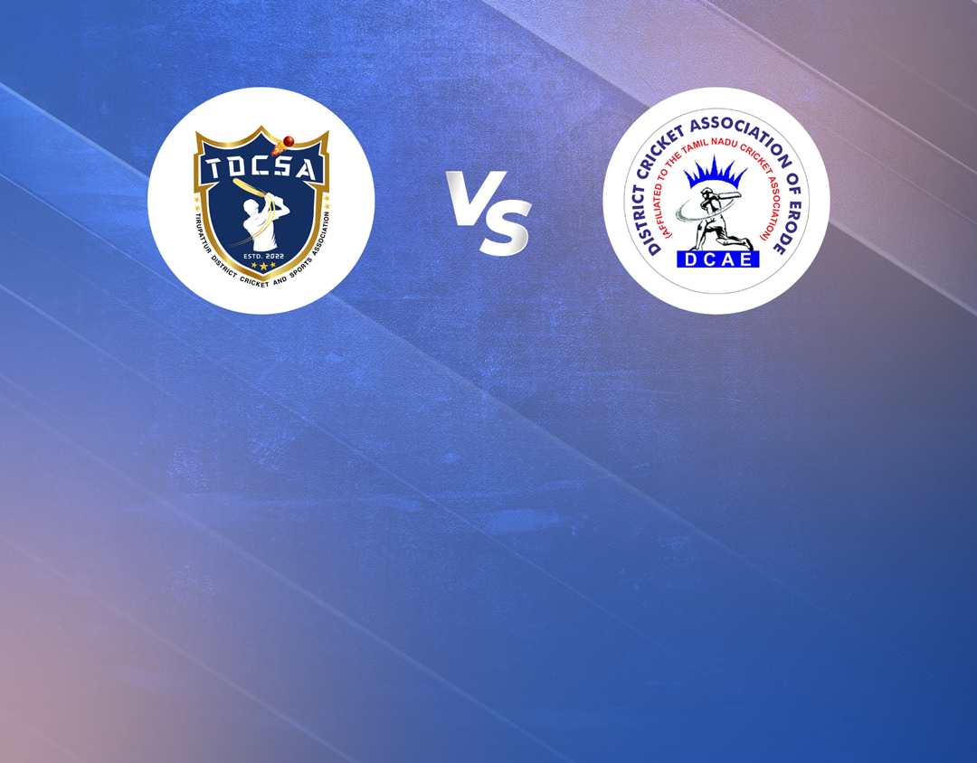 Match 6 of tnca - s s rajan trophy 2022 - 23: tirupattur vs erode banner