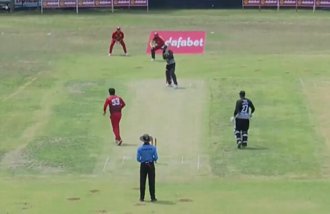 5 sixes, 6 fours! Ahmed Raza smashes 63 off 28