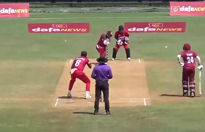 Waseeq Ahmed's 3-fer blows Qatar to bits