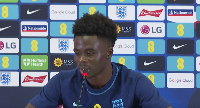 Saka shrugs off Mbappe comparisons ahead of France clash