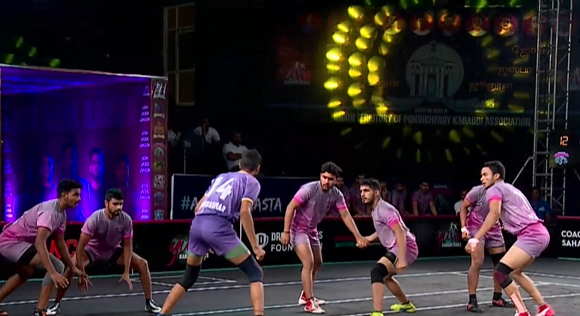 Kaziranga Rhinos fall to Vishnu Sharma's raiding abilities