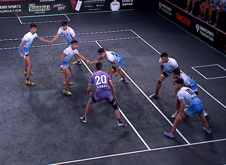 Vishal Choudhary amasses 11 points for his top-notch raids