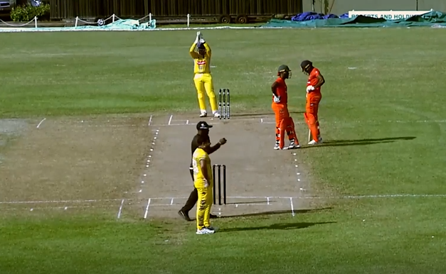 5 Sixes! Kadeem Alleyne's quickfire knock of 37