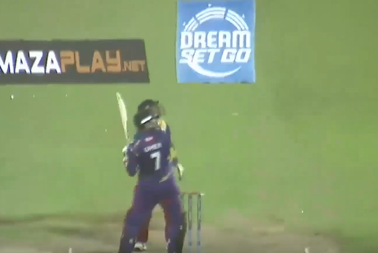 5 Sixes, 4 Fours! Umer Yasin's valiant 57 goes in vain