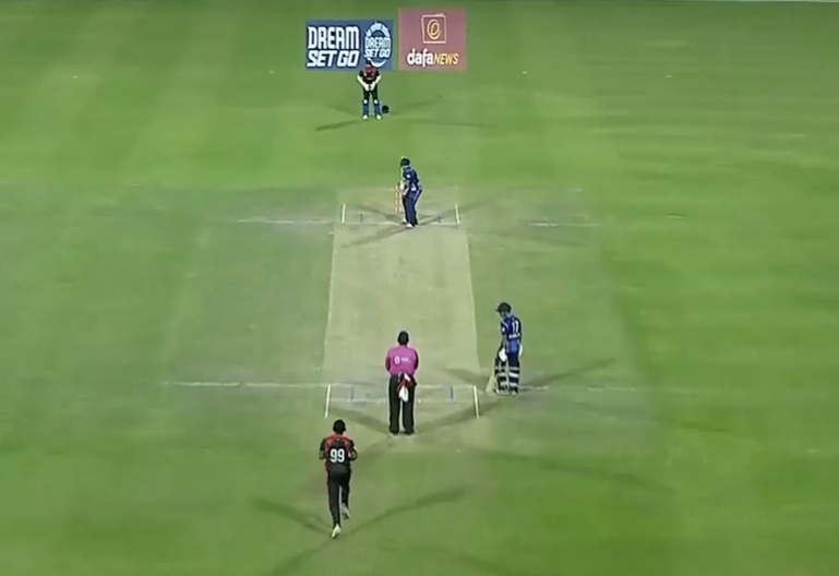 Mohammad Nadeem mangles Khuwair with a 3-fer